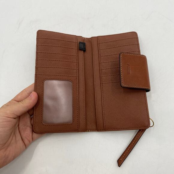 Fossil brown leather wallet - Picture 3 of 3